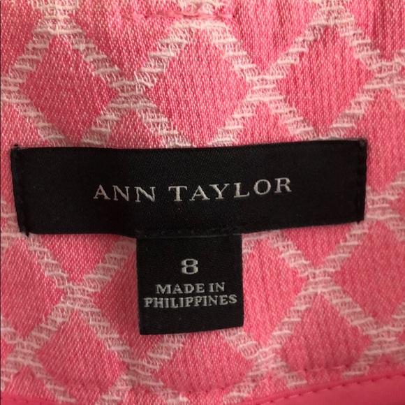 Ann Taylor Modern Fit Quilted Cty Short pink check - Picture 9 of 9